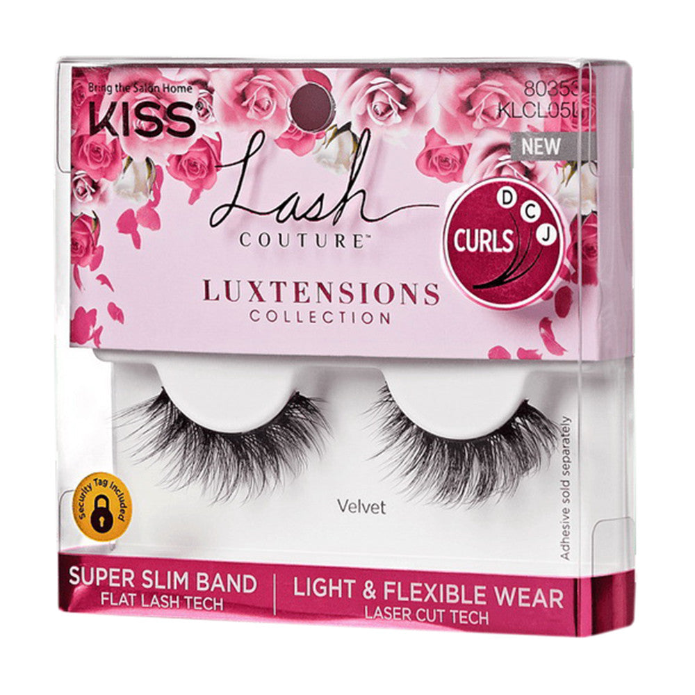 Kiss Lash Couture Luxtensions Strip Lashes, Velvet, 1 Ea
